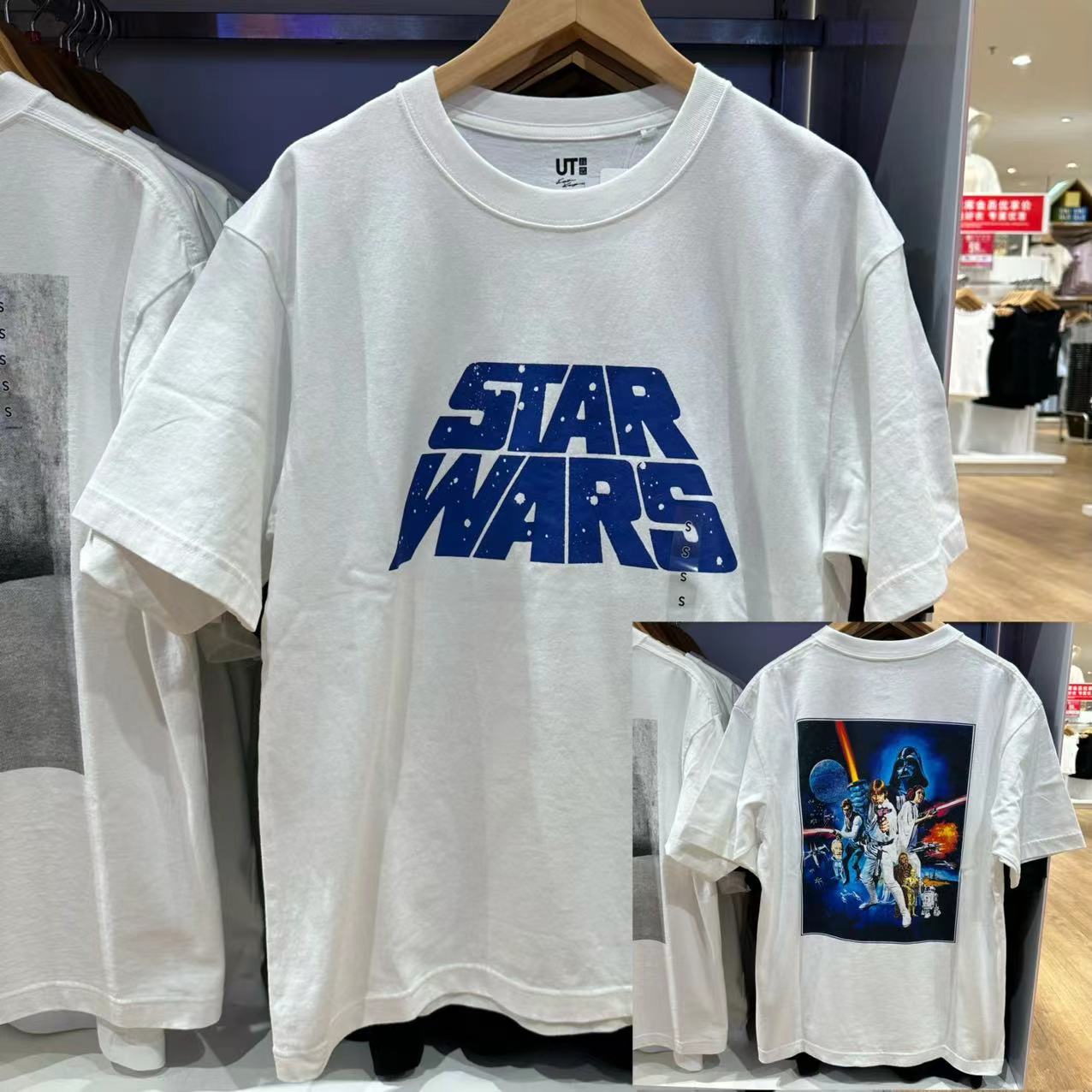 优衣库星球大战男装女装情侣装 UT Star Wars印花短袖T恤oversize