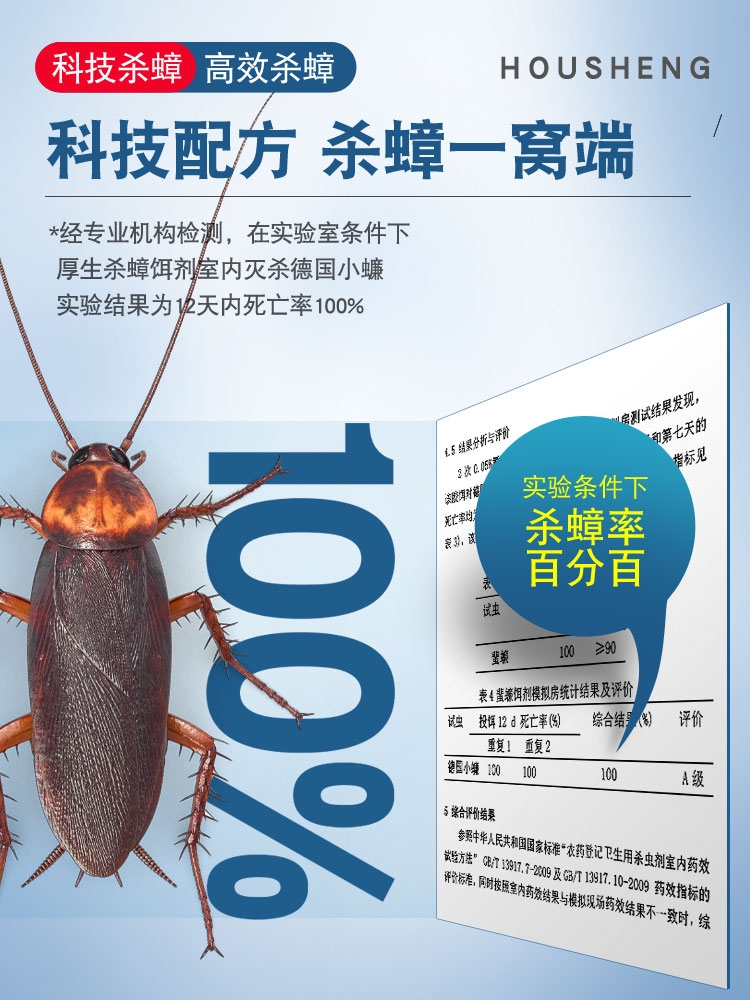 绝杀药蟑螂 全窝端大小通杀家用厨房饭店强力有效除灭杀蟑螂胶饵 - 图0