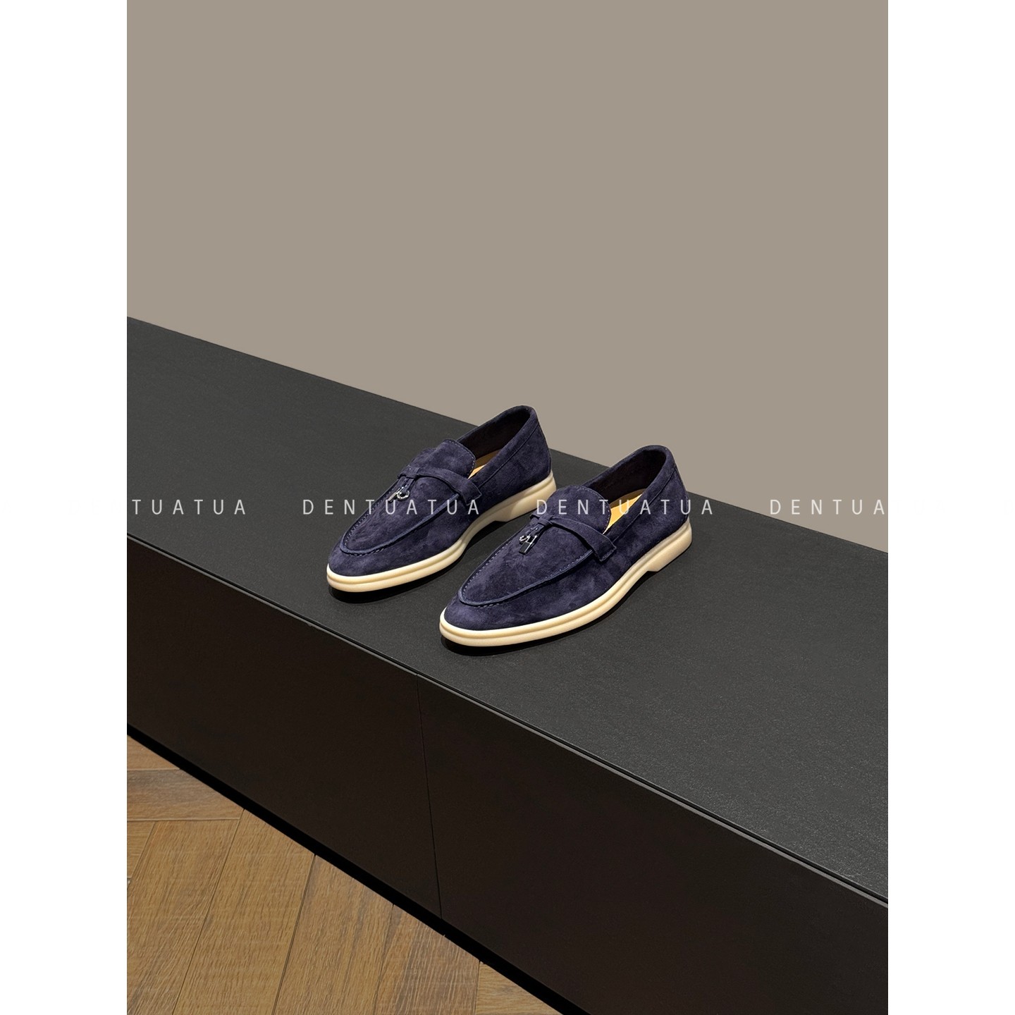 DENTUATUA 调色盘上的优雅变奏！25ss 流苏锁扣一脚蹬乐福单鞋 女,淘宝优惠券,粉丝福利购,淘宝优惠卷