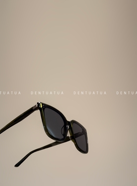 DENTUATUA 均匀柔光凸显材质肌理！25ss 方框复古墨镜 太阳眼镜