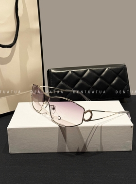 DENTUATUA 赛博格式的神秘气质！25ss 金属防紫外线太阳眼镜 男女