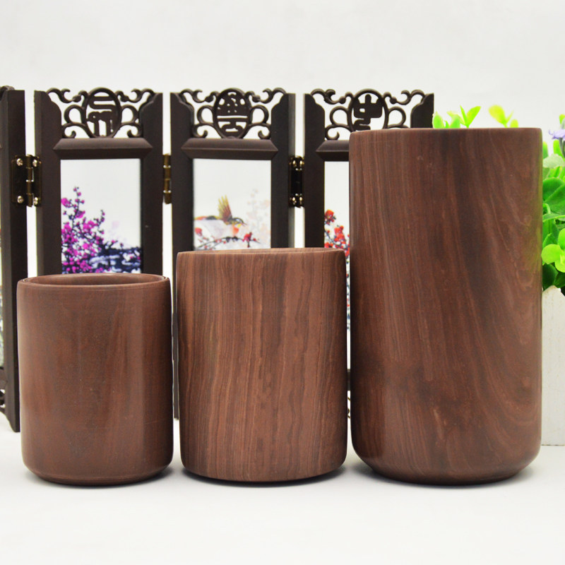 山东特产正品天然木鱼石手工大茶水杯子保健养生口杯非紫砂麦饭石,淘宝优惠券,粉丝福利购,淘宝优惠卷