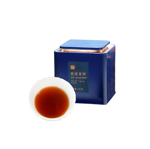 普洱茶熟茶叶宫廷熟普云南临沧古树熟普特产 陈散茶装礼盒200g - 图3