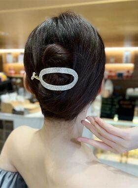 韩国东大门高级感水钻后脑勺抓夹