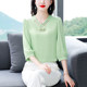 High-end chiffon shirt, versatile summer mulberry silk shirt