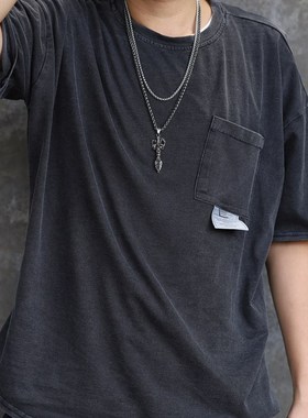 泰国招财象鼻神降魔杵朋克风吊坠