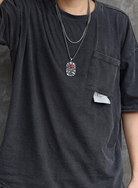 男士项链恶魔钛钢高街风复古吊坠