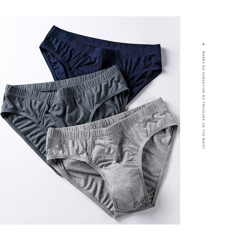 A＆Bab内裤【3条装】男士三角裤薄款抗菌中腰中老年父亲短裤Y815,淘宝优惠券,粉丝福利购,淘宝优惠卷