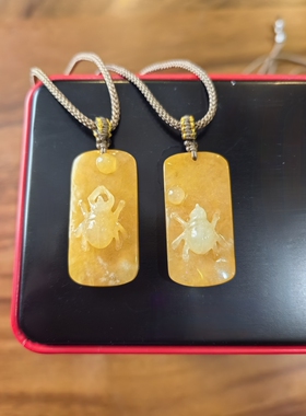 珑心云赞鸡油黄黄翡挂件黄翡吊坠知足者福 有求必应