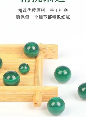 绿色石品孔雀石散珠子孔雀石玉珠子diy配件孔雀石手链项链毛衣链