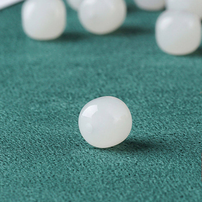 和田玉老型珠散珠玉珠子白玉老型珠散珠手链配珠白玉桶珠苹果珠,淘宝优惠券,粉丝福利购,淘宝优惠卷