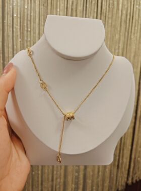 质感品位网红爆款钛钢小蛮腰项链轻奢小众设计不掉色锁骨链可水洗