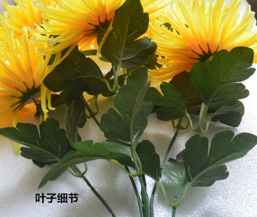 清明节扫墓用塑料花假花祭祀扫墓用品金丝菊花假花束墓地装饰-图2