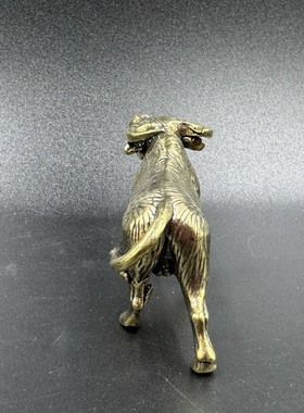 仿古合金牛摆件办公室生肖旺市牛气招财冲天礼品家居客厅工艺品