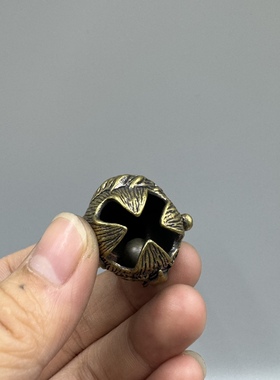 黄铜镂空葫芦做旧铃铛汽车钥匙扣挂件福字葫芦铃铛吊坠小铜器