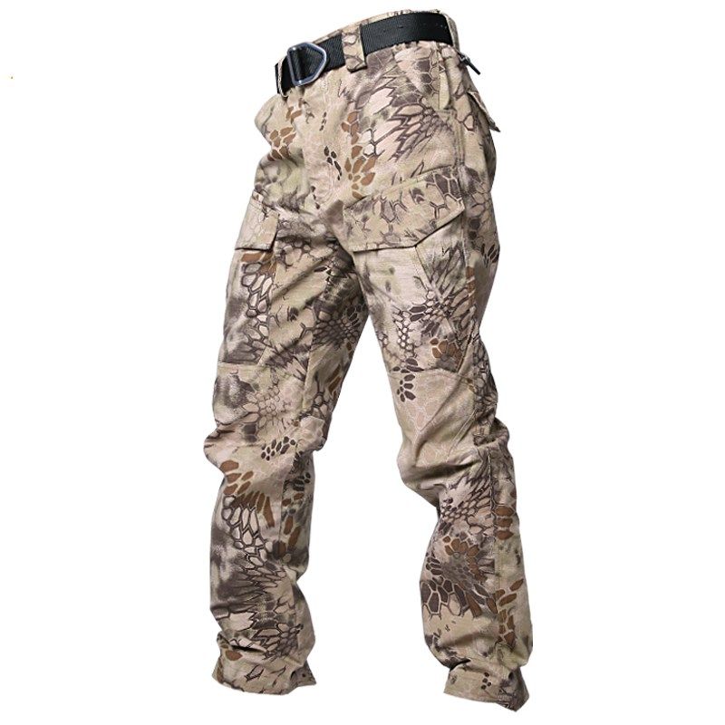 昂垦春秋战术长裤男修身军迷裤耐磨防水作训裤多口袋户外工装裤子,淘宝优惠券,粉丝福利购,淘宝优惠卷