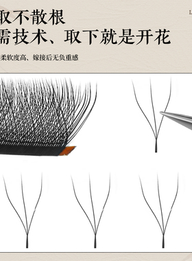 吻之睫任意取毛不散三叶草假睫毛