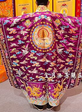 【仙鹤法衣】大袖高功道士道袍纯手工苏绣厂家直销