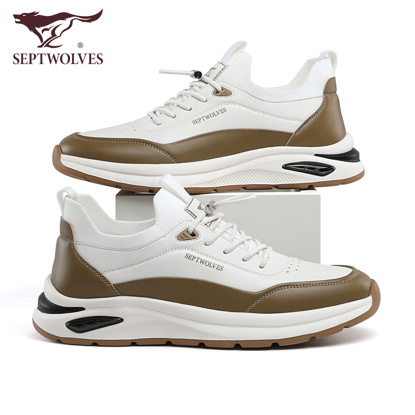 七匹狼男士高级感痞帅鞋子25秋季新款透气休闲鞋白色健步运动男鞋,淘宝优惠券,粉丝福利购,淘宝优惠卷