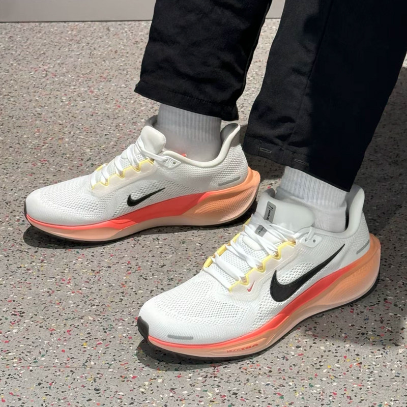 耐克/Nike Air Zoom Pegasus 41 白橙男款低帮复古跑鞋IB6656-108,淘宝优惠券,粉丝福利购,淘宝优惠卷