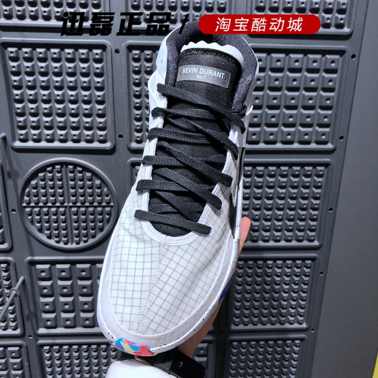 耐克20夏新款男子Zoom KD13杜兰特13代缓震黑白篮球鞋 CI9949-900-图1