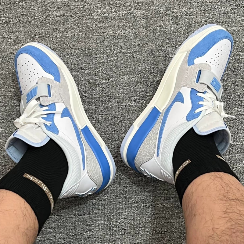 耐克/Nike Air Jordan Legacy 312 白蓝低帮复古篮球鞋CD7069-141,淘宝优惠券,粉丝福利购,淘宝优惠卷