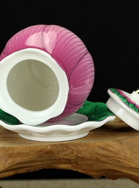 陶瓷供佛供杯供水杯莲花圣水杯