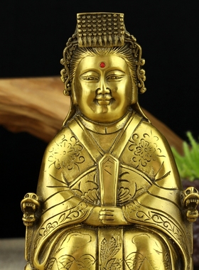 纯铜王母娘娘神像佛堂供奉玉帝