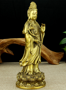 纯铜佛堂大势至菩萨供佛西方三圣