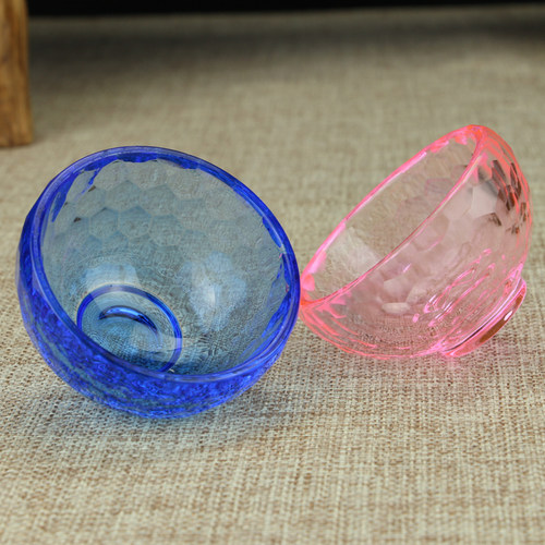 水杯 供杯 七供杯七彩水晶供水碗 供水杯供奉七色宝石碗佛堂摆件 - 图2