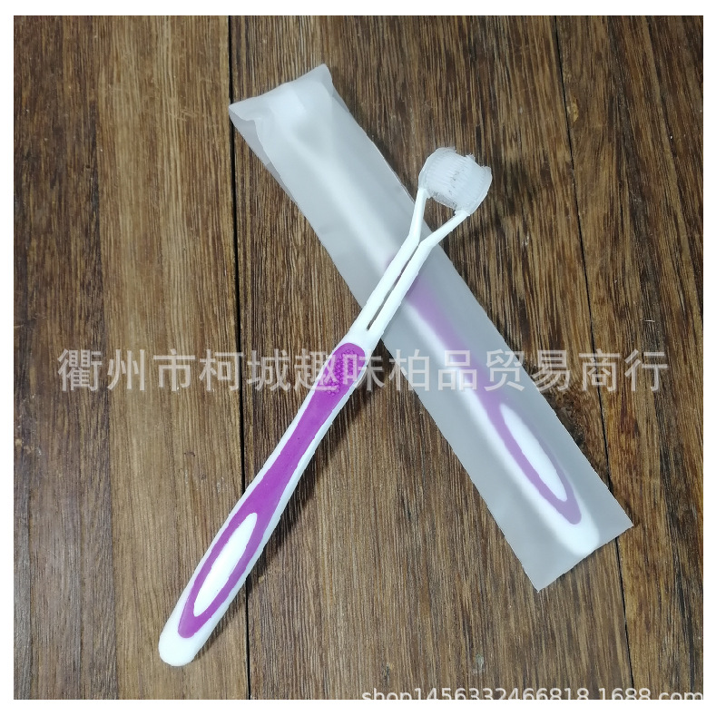 跨境wish亚马逊速卖通3side toothbrush三面牙刷 可换刷头 lazada - 图2