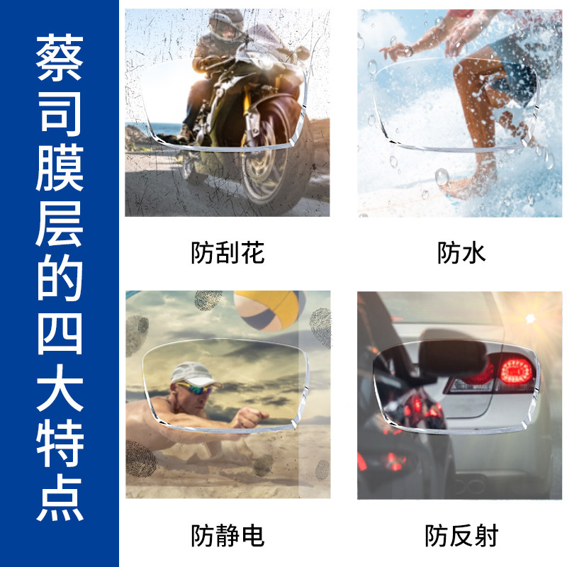 德国蔡司A系列钻立方莲花膜眼镜片可配近视定制非球面防蓝光镜片,淘宝优惠券,粉丝福利购,淘宝优惠卷