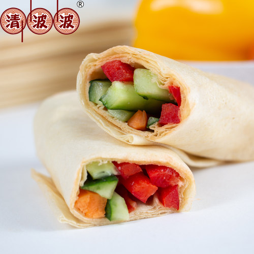 清波波煎饼 东北敦化手工摊杂粮软煎饼大米小米玉米味 2斤包邮 - 图1