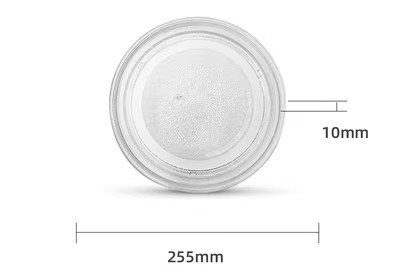 美的M1-L213B/211A/213C微波炉25.5CM配件玻璃转盘平底新款适用 - 图2