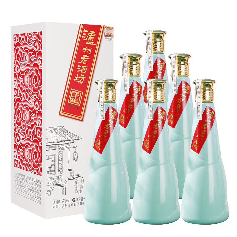 泸州老窖泸州老酒坊典藏52度500ml*6瓶装浓香型礼品白酒收藏商务
