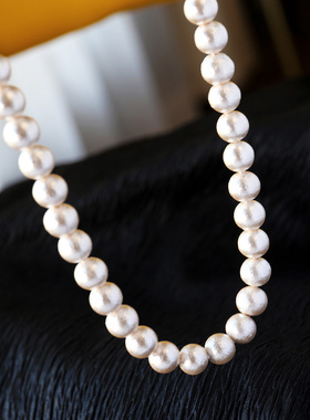 颈链珍珠MOUP珍珠女钛钢