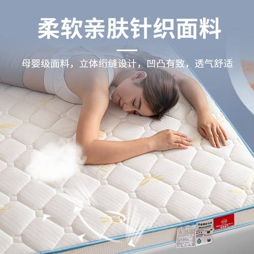 芭黎春学生宿舍床垫1.5米海绵床垫1.8m儿童床垫冬季租房专用垫子 - 图1