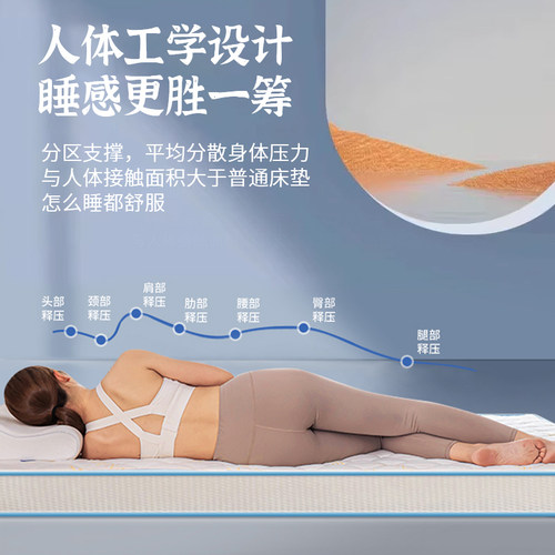 芭黎春学生宿舍床垫1.5米海绵床垫1.8m儿童床垫冬季租房专用垫子 - 图0