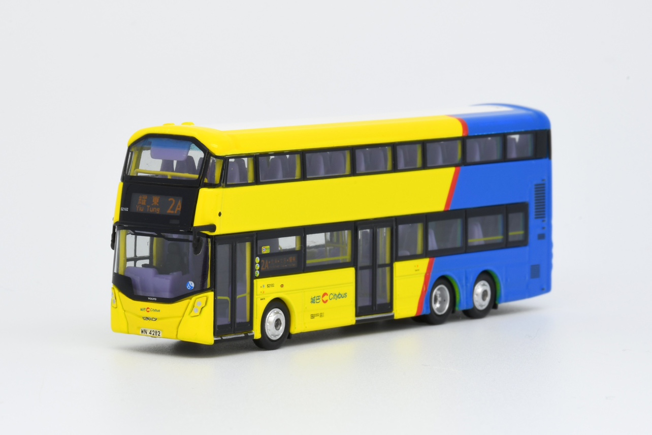 1/120香港城巴Volvo B8雙層巴士公交車金属車模新色彩 - 图1