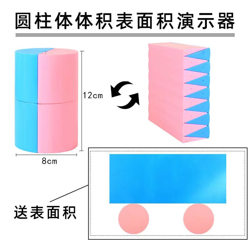 圆柱圆锥体体积推导教具学具五六年级圆柱体体积表面积演示器展开 - 图1