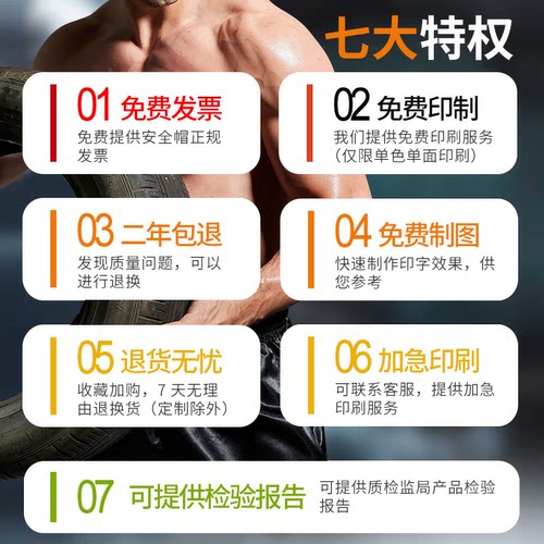 国标工地安全帽ABS加厚透气建筑工程施工劳保头盔男防砸定制logo - 图3