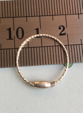 s925不掉褪色简约花纹女闺蜜戒指