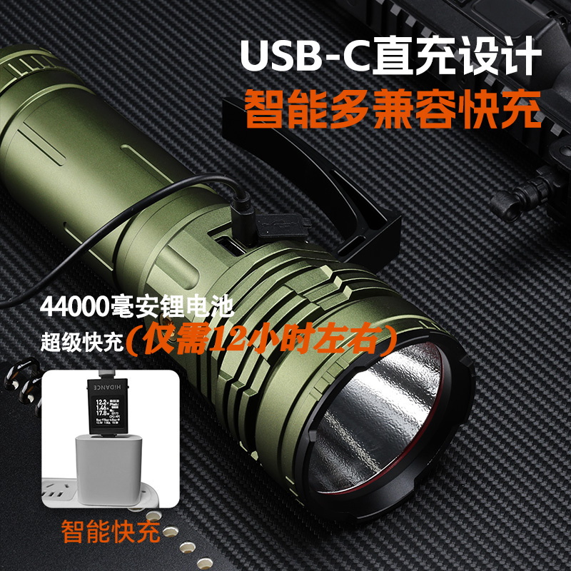奢盾破晓（23000流明）爆亮定焦手电36核心超大功率46120亿纬户外 - 图3