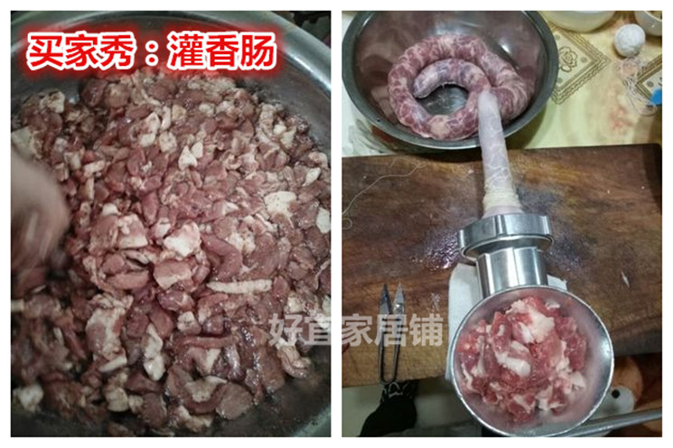 家用手动绞肉机 手摇铝合金绞辣椒酱机 搅鸡架 灌肠机绞豆酱 包邮 - 图2