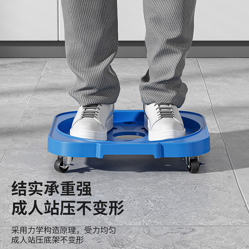 煤气瓶移动托架家用煤气罐底座托盘桶装水液化气瓶支架厨房置物架