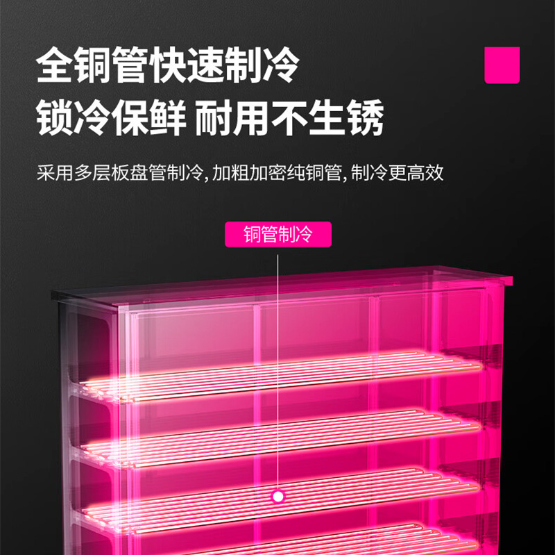 lecon/乐创串串展示柜商用立式麻辣烫点菜柜烧烤店冷藏保鲜风幕柜 - 图0