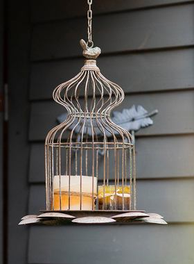 掬涵铁艺多肉复古风悬挂装饰花器