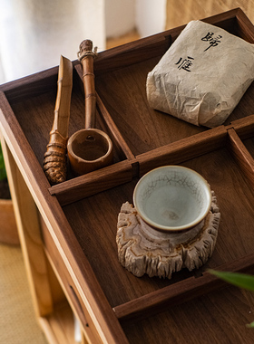 掬涵实木茶水柜茶具收纳柜茶餐台