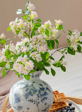 掬涵仿真花千里香桂花客厅餐桌绢花干花花艺摆件假花插花装饰摆设