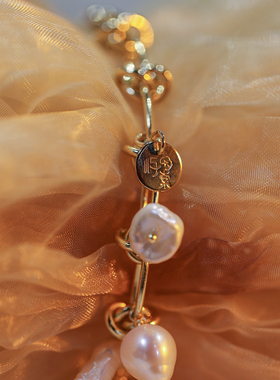 屿棠造饰肌肤泡沫系列手链巴洛克珍珠厚镀真金法式优雅小众派 原